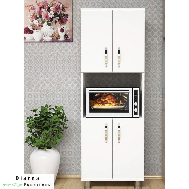 وحدة تخزين مطبخ - ابيض