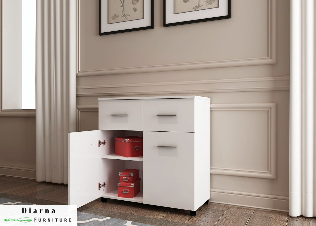 وحدة تخزين مطبخ - ابيض