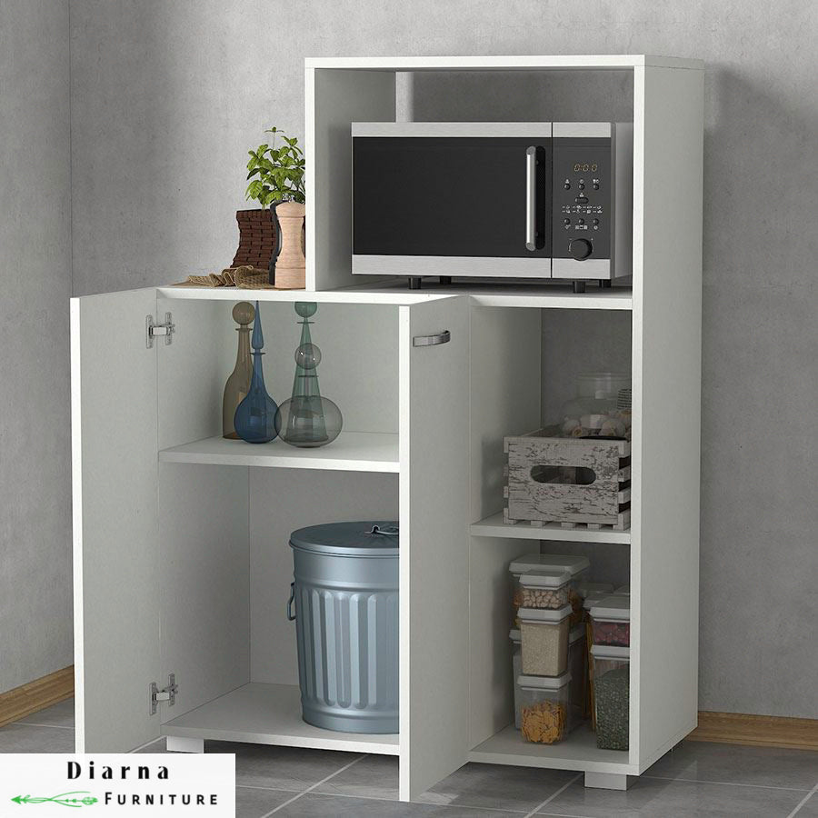 وحدة تخزين مطبخ - ابيض