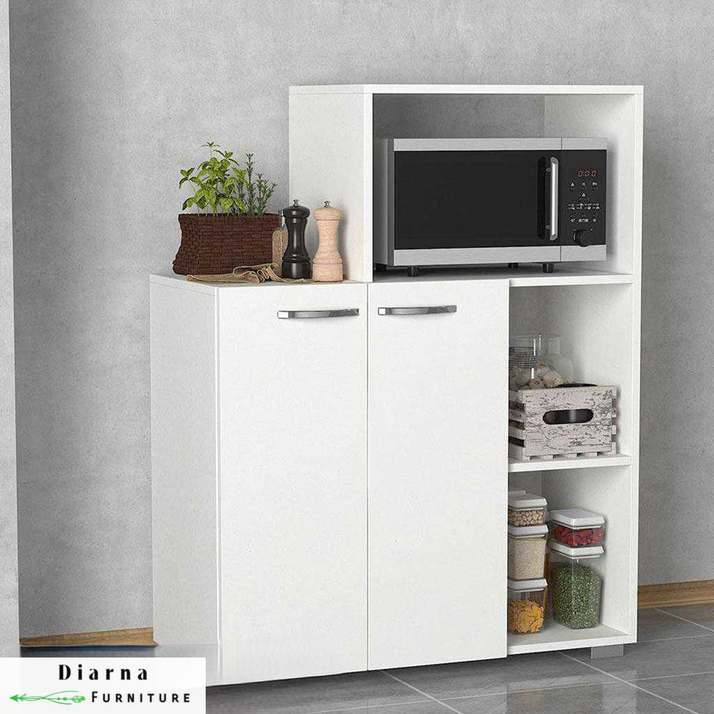 وحدة تخزين مطبخ - ابيض