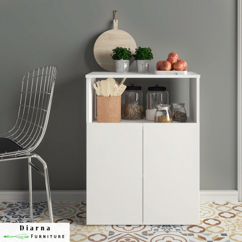 وحدة تخزين مطبخ - ابيض
