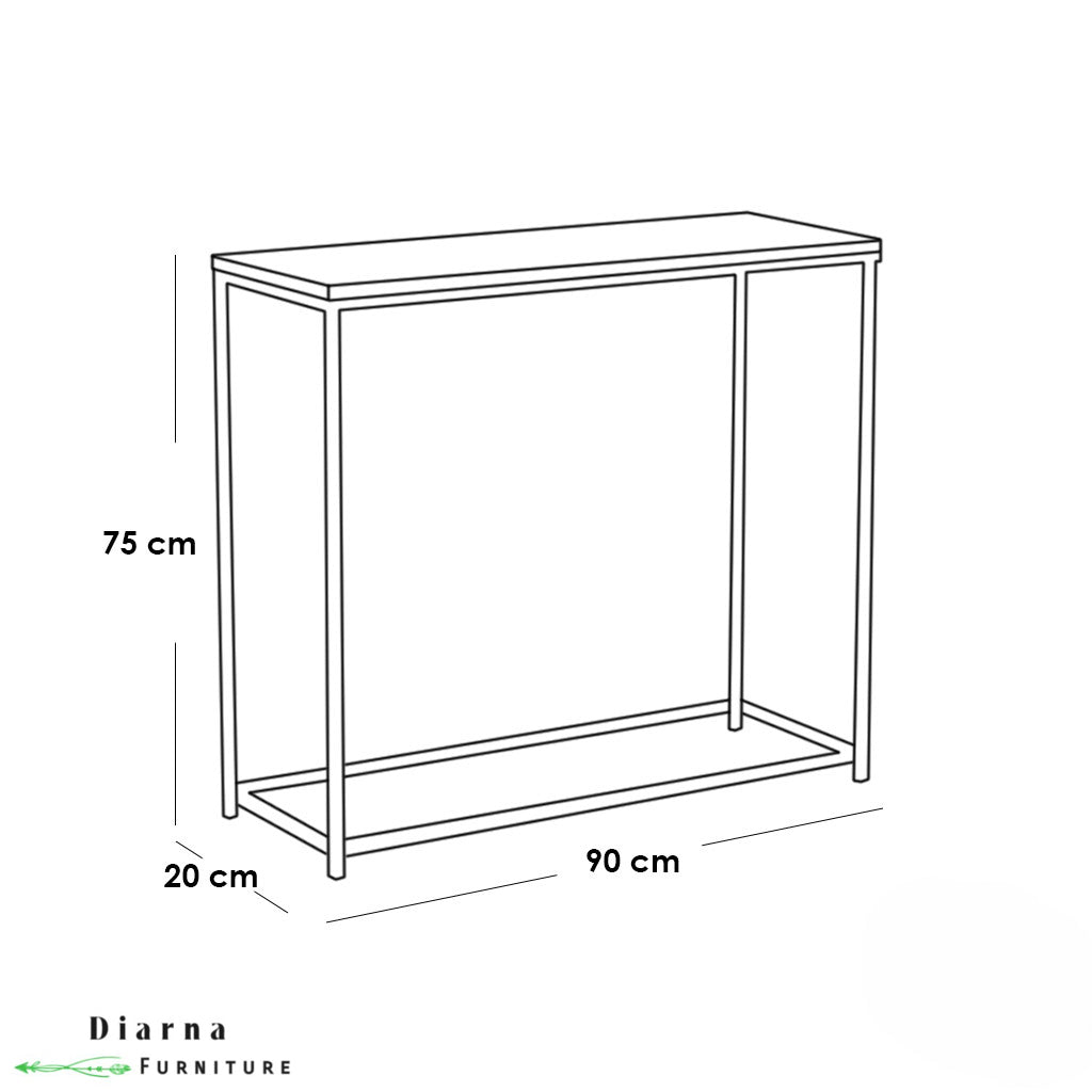 كونسول ستيل وزجاج ذهبي