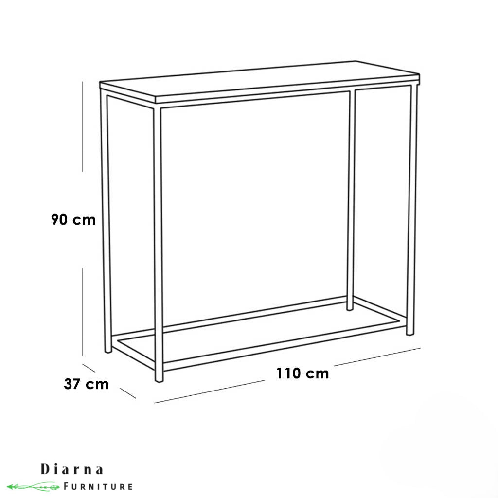 طقم كونسول و مرايا - اسود وابيض