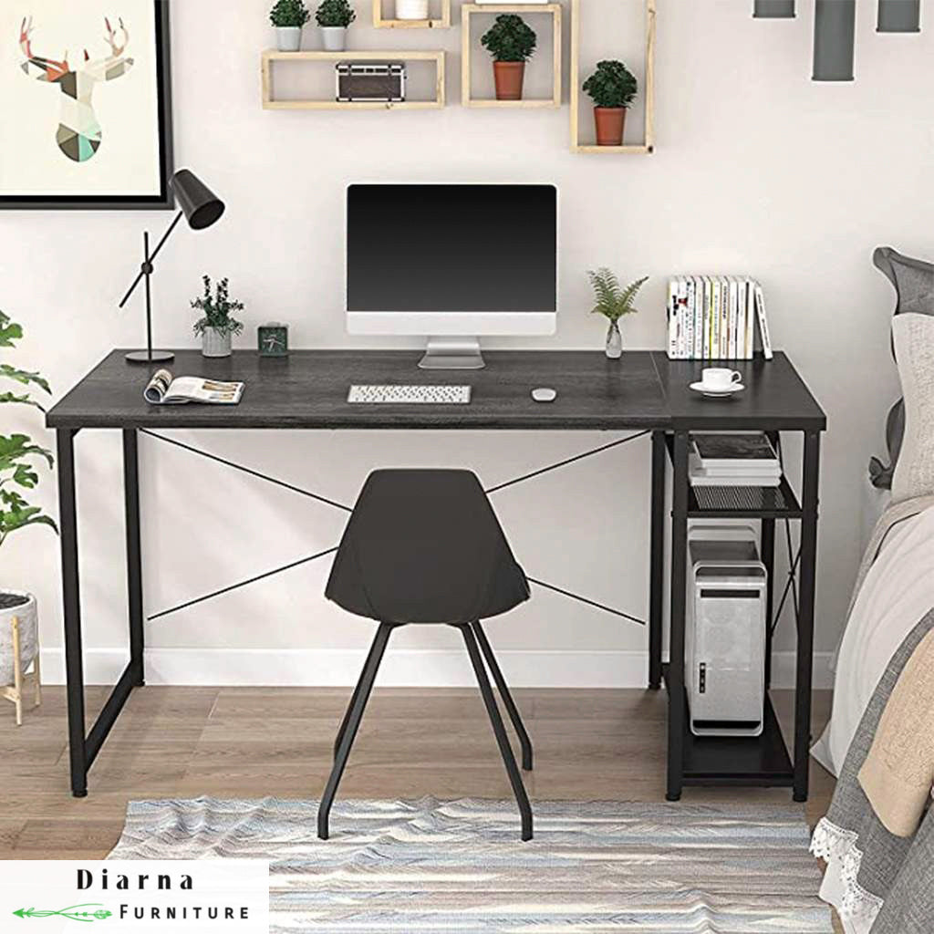 مكتب ستيل وام دي اف - اسود