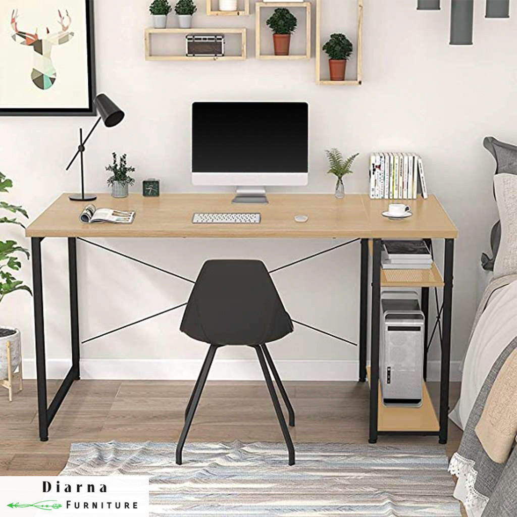 مكتب ستيل وام دي اف - اسود