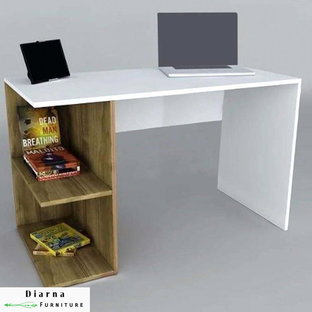 مكتب ام دي اف - ابيض وبني