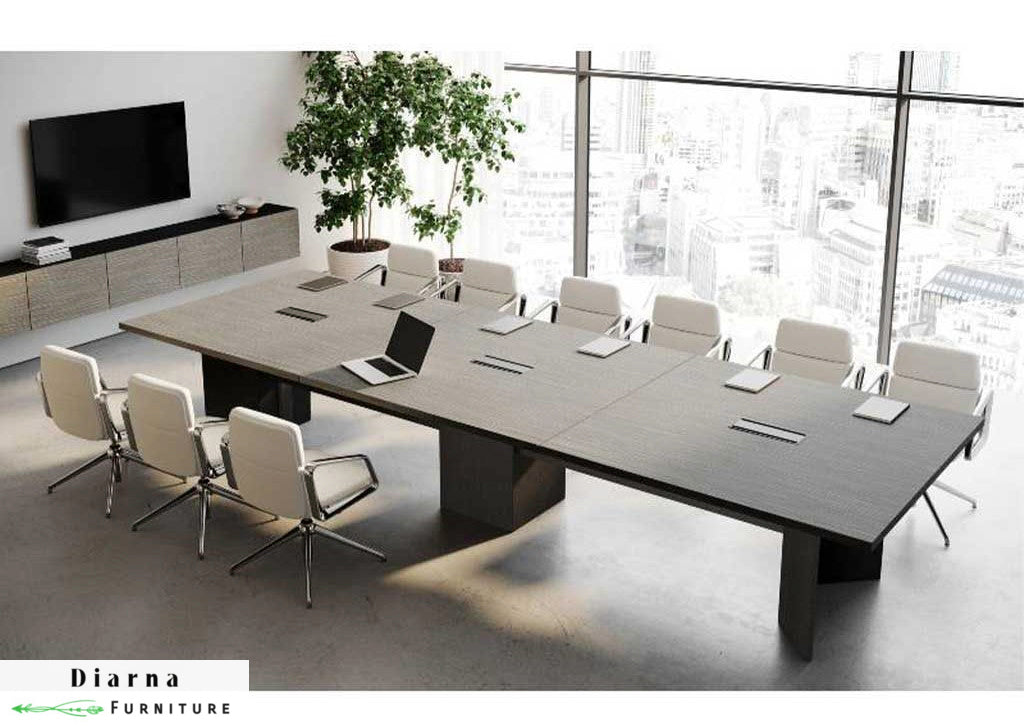 ترابيزة اجتماعات ام دي اف - اسود