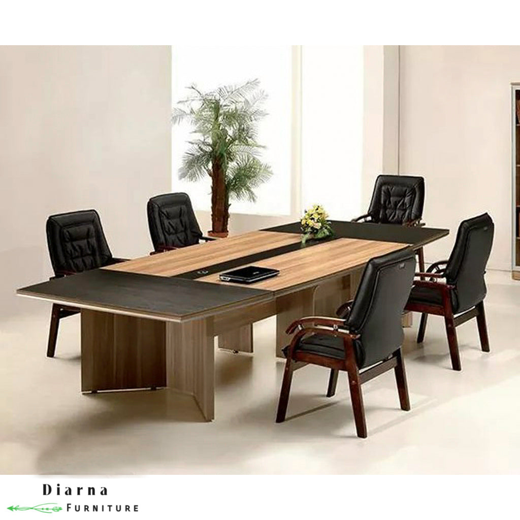 ترابيزة اجتماعات ام دي اف - بيج واسود