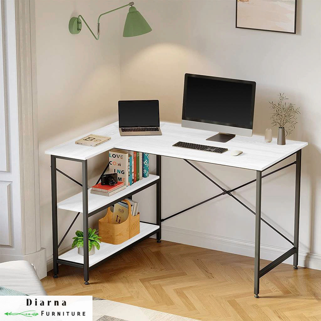 مكتب ستيل وخشب - اسود