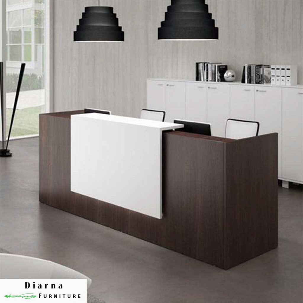 كونتر استقبال ام دي اف - بني وابيض