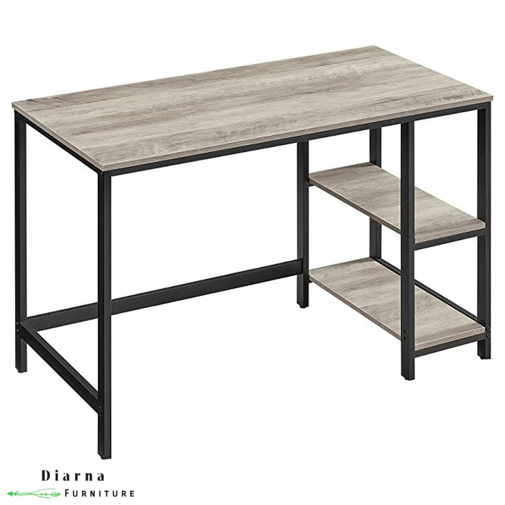 مكتب ستيل وام دي اف - اسود وبيج