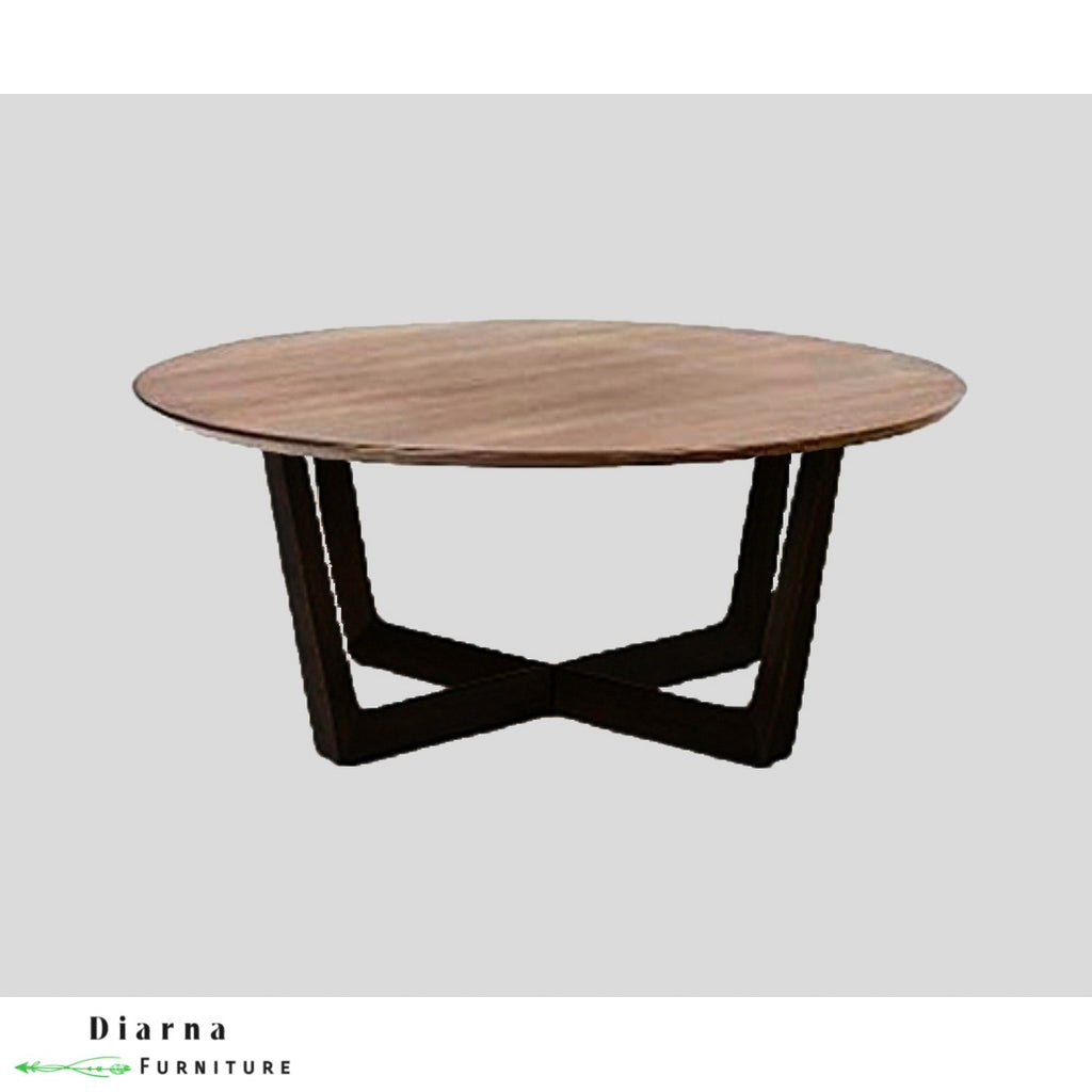 ترابيزة اجتماعات ستيل ام دي اف - اسود وبيج