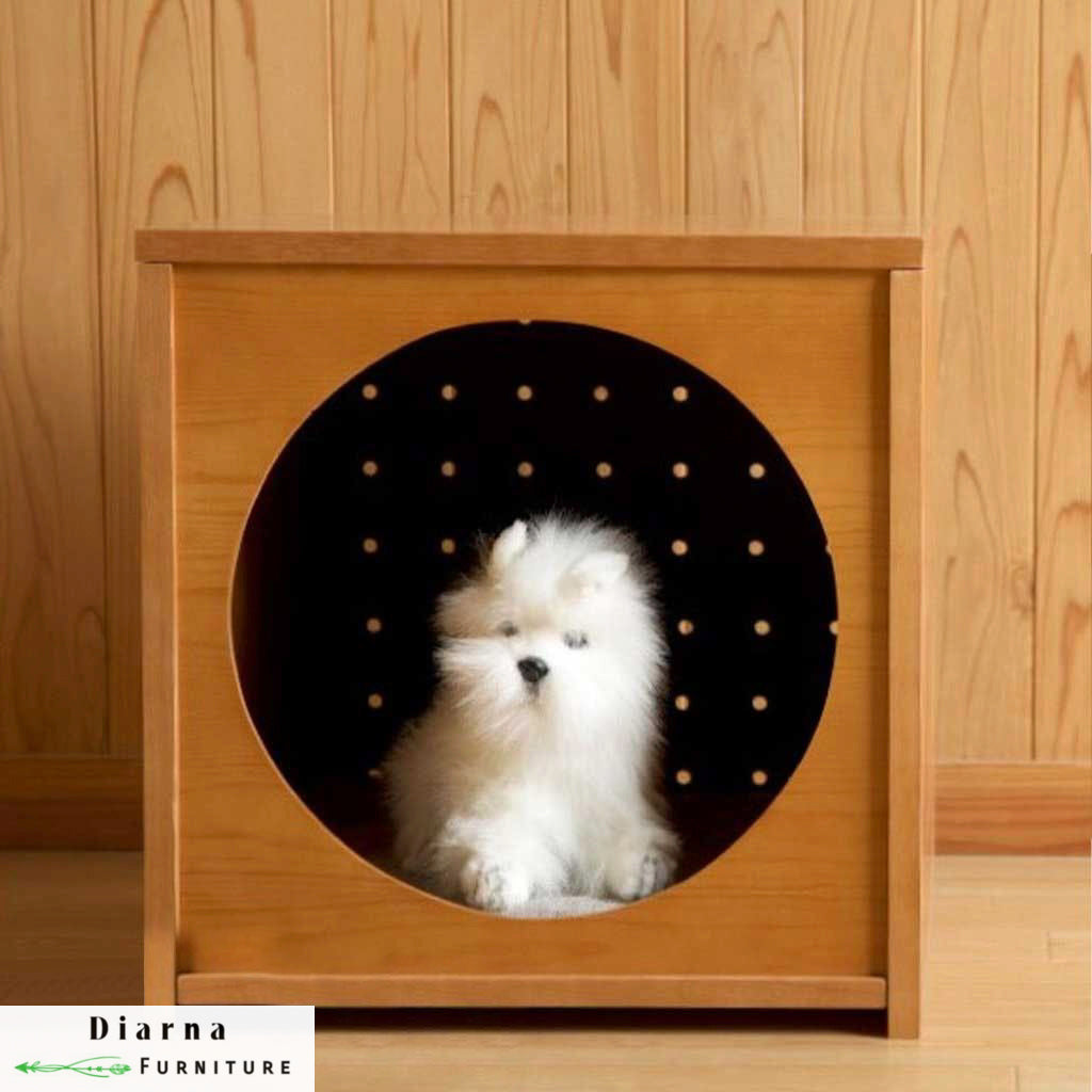 بيت للحيوانات الأليفة - بني