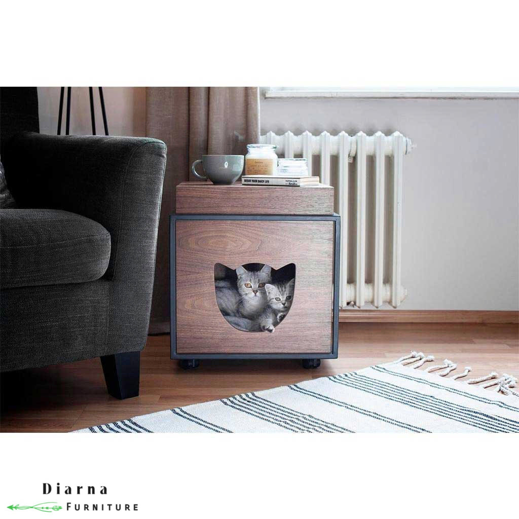 يت للحيوانات الأليفة - بني ورمادي