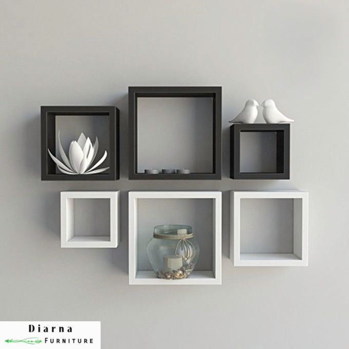 ارفف ديكور - اسود وابيض