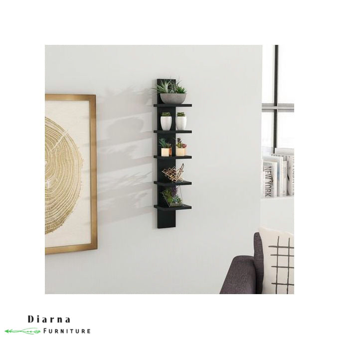رف حائط للديكور- اسود