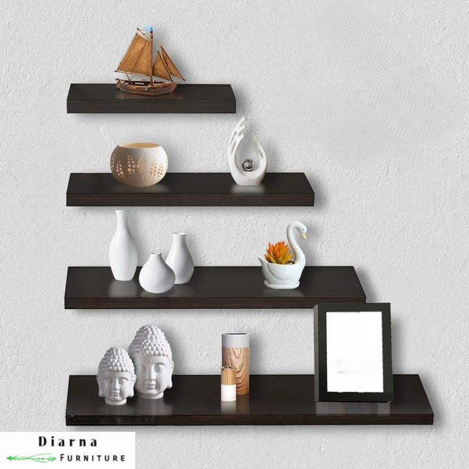 ارفف معلقة للديكور - بني