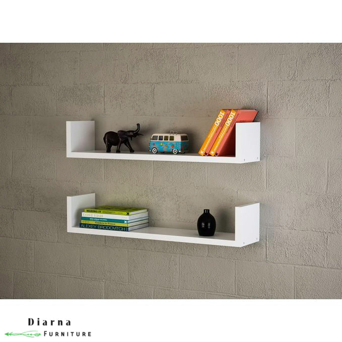 ارفف معلقة للديكور - ابيض