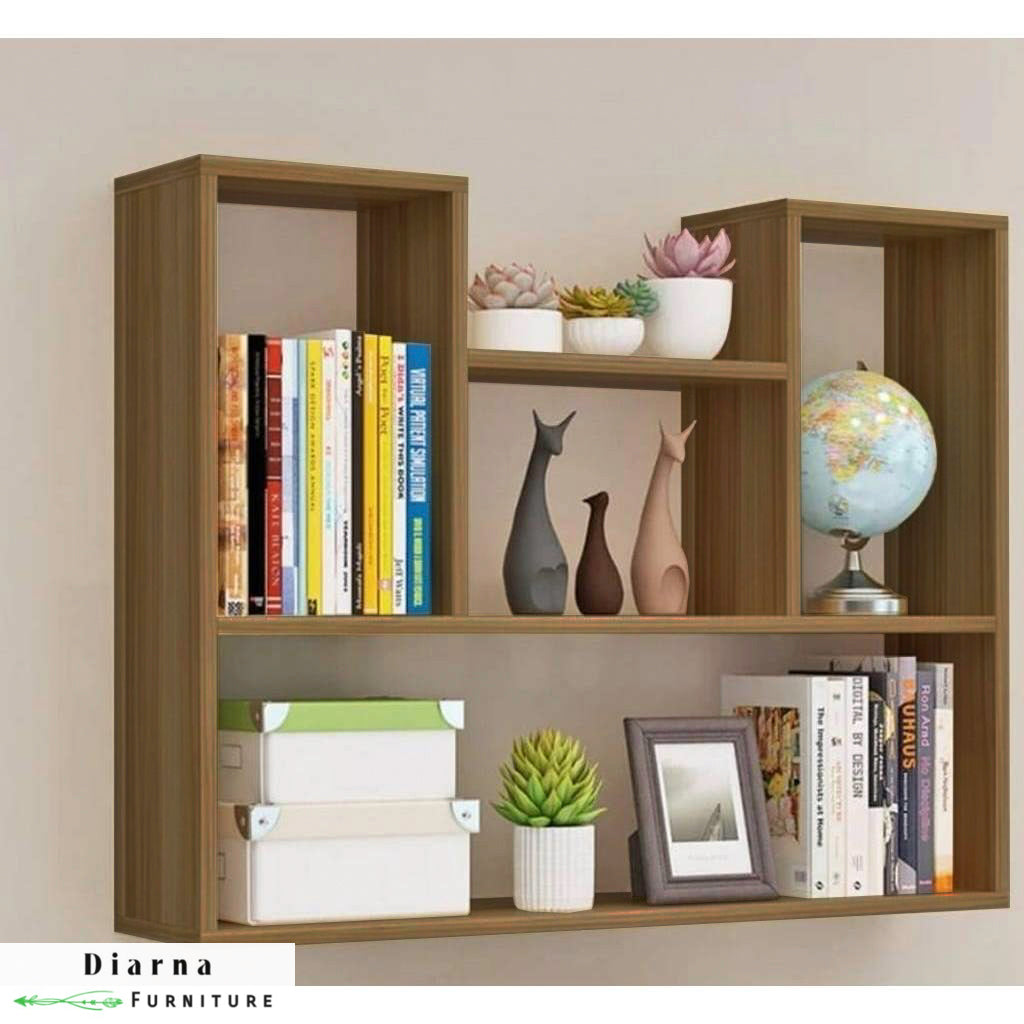 وحدة ارفف معلقة - اسود