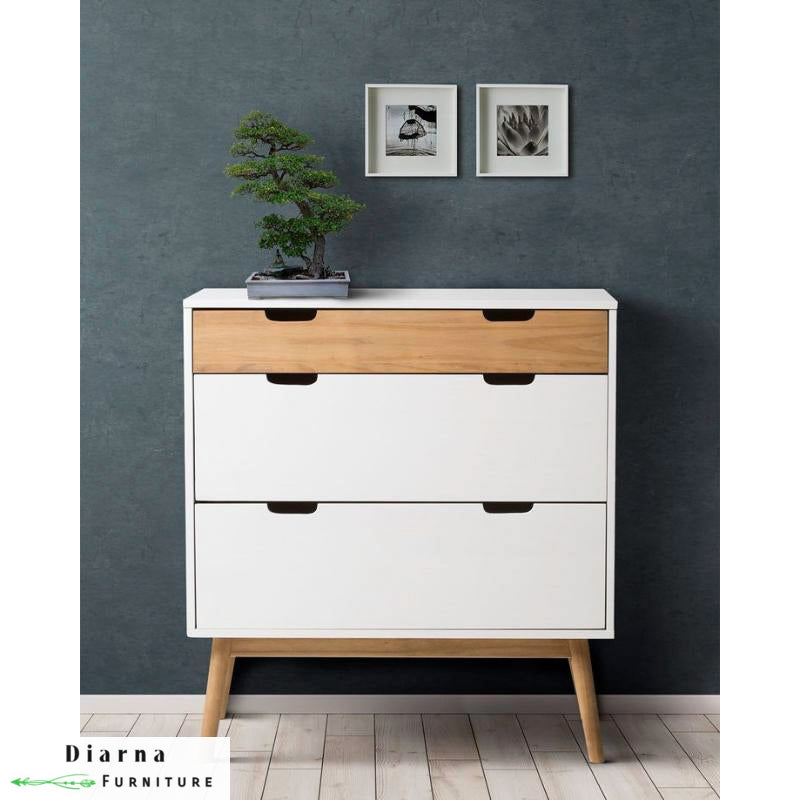 وحدة ادراج - ابيض وبيج