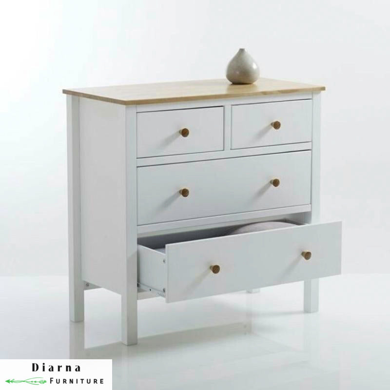 وحدة ادراج - ابيض وبيج