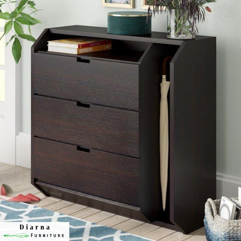 وحدة ادراج - بني غامق