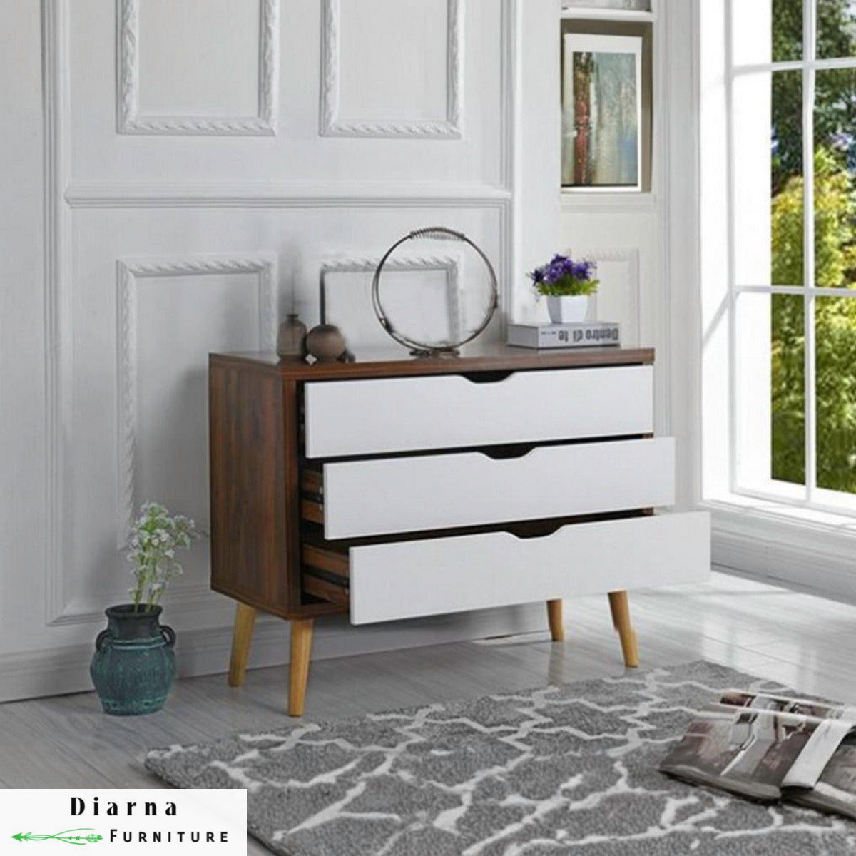 وحدة ادراج - بني وابيض