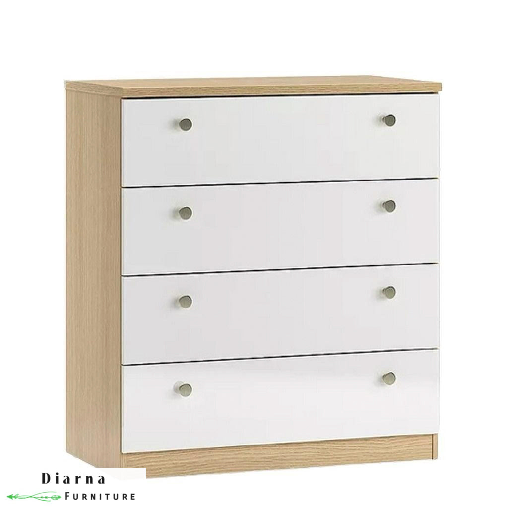 وحدة ادراج - ابيض وبيج