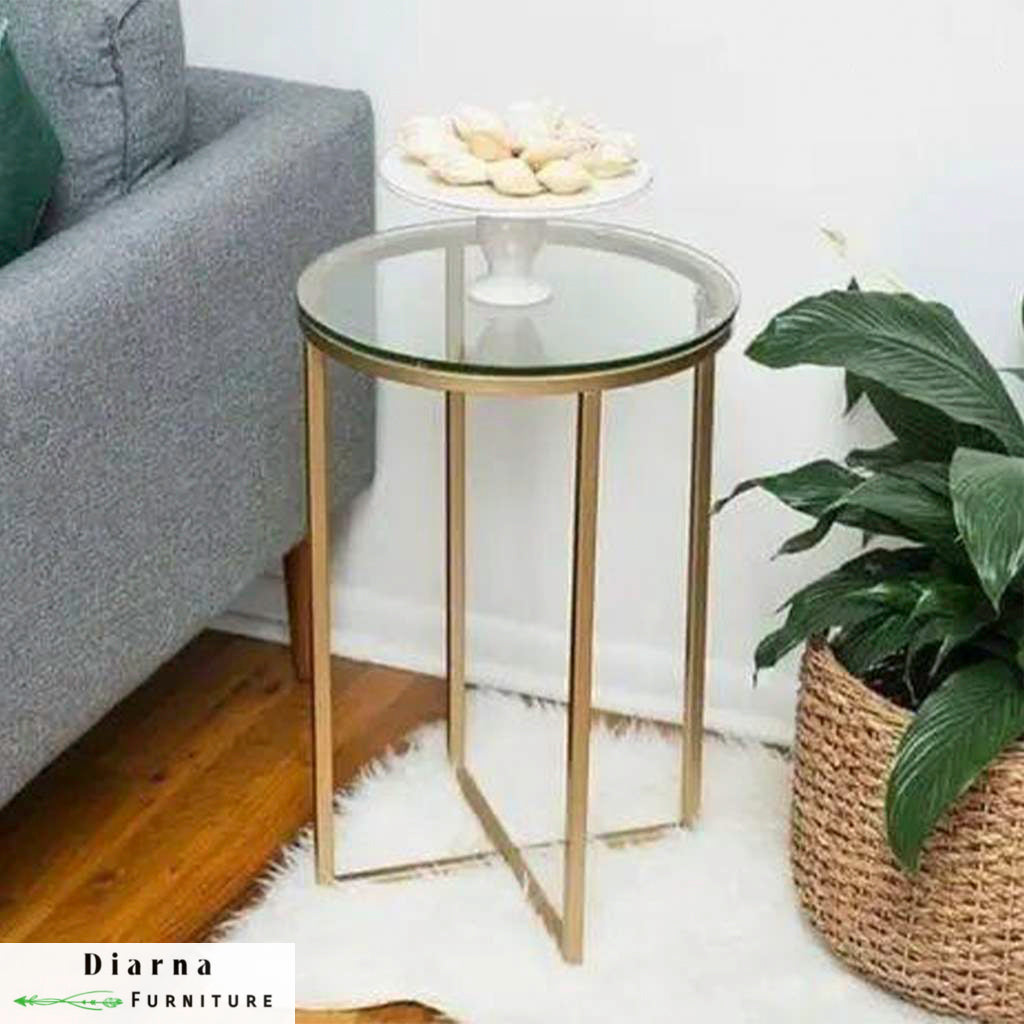 ترابيزة جانبية ستيل - دهبي