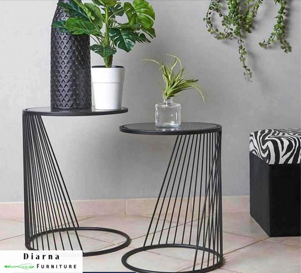 ترابيزة جانبية ستيل- اسود