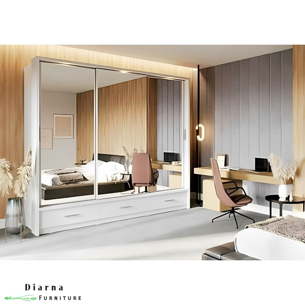 دولاب 220 سم - ابيض