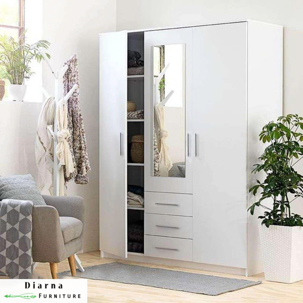 دولاب 160 سم - ابيض