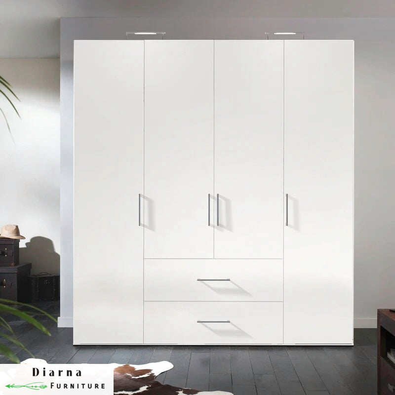 دولاب 180 سم - ابيض