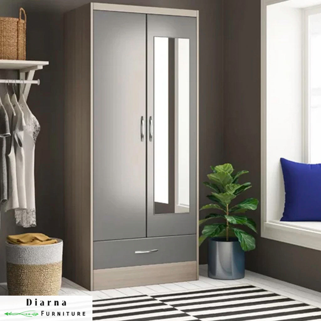 دولاب 78 سم - بيج ورمادي