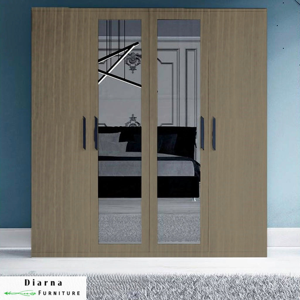 دولاب 160 سم - رمادي