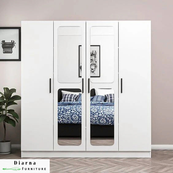 دولاب 180 سم - ابيض