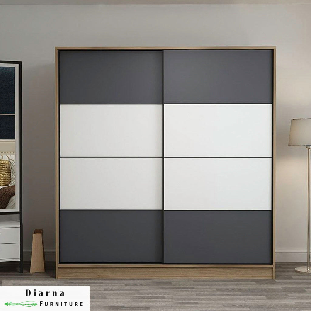 دولاب 140 سم - بيج وابيض