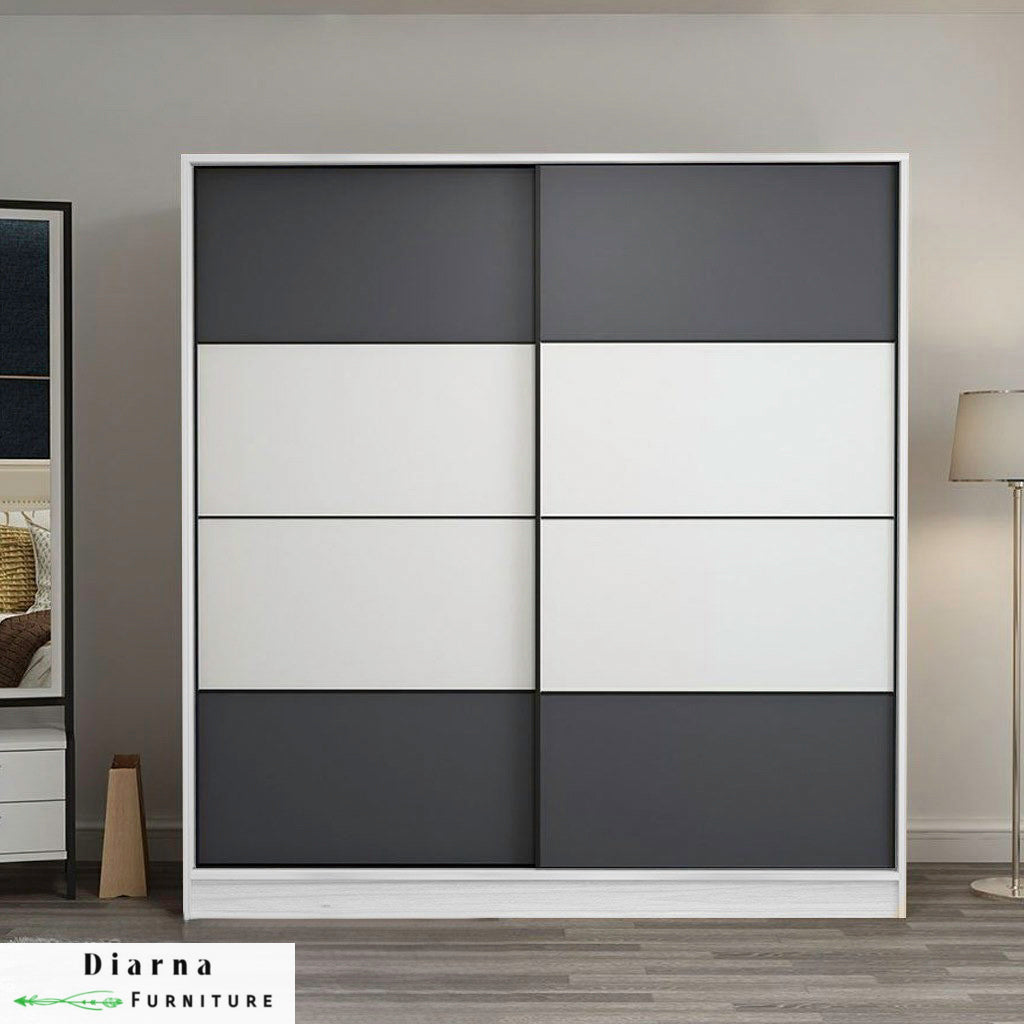 دولاب 140 سم - بيج وابيض