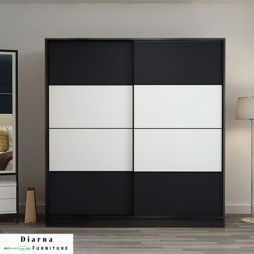 دولاب 140 سم - بيج وابيض