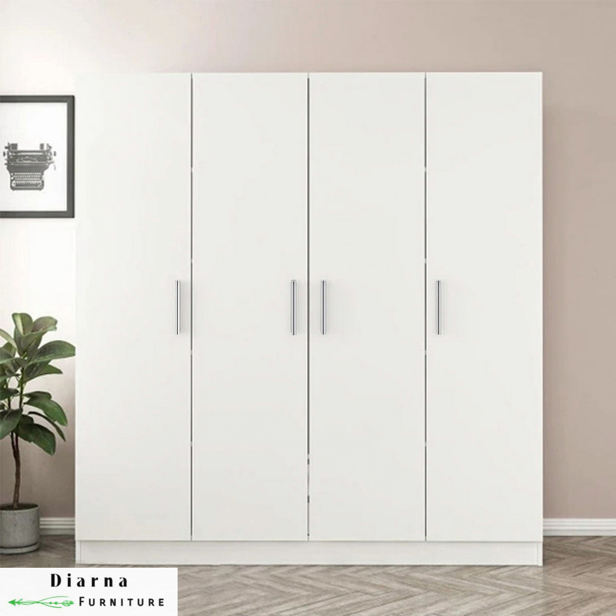 دولاب 160 سم - ابيض