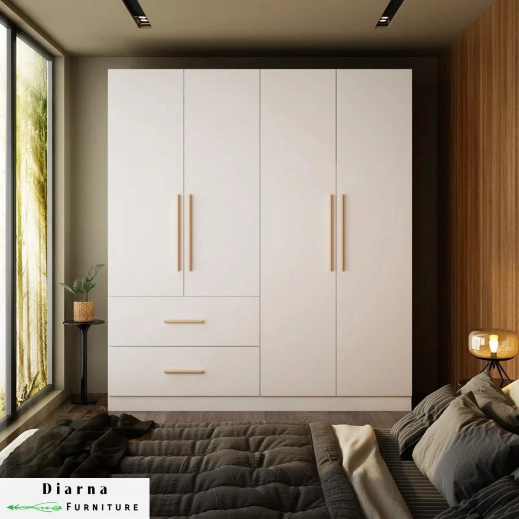 دولاب 160 سم - ابيض