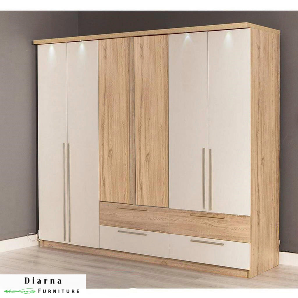 دولاب 240 سم - ابيض واسود