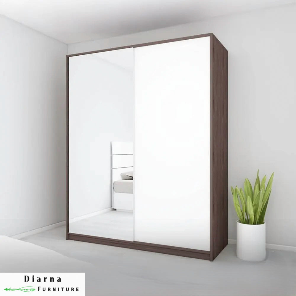 دولاب 140 سم - بيج وابيض