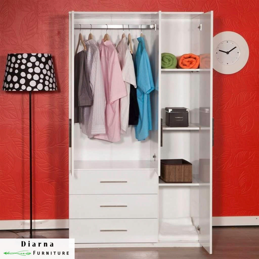 دولاب 105 سم - ابيض