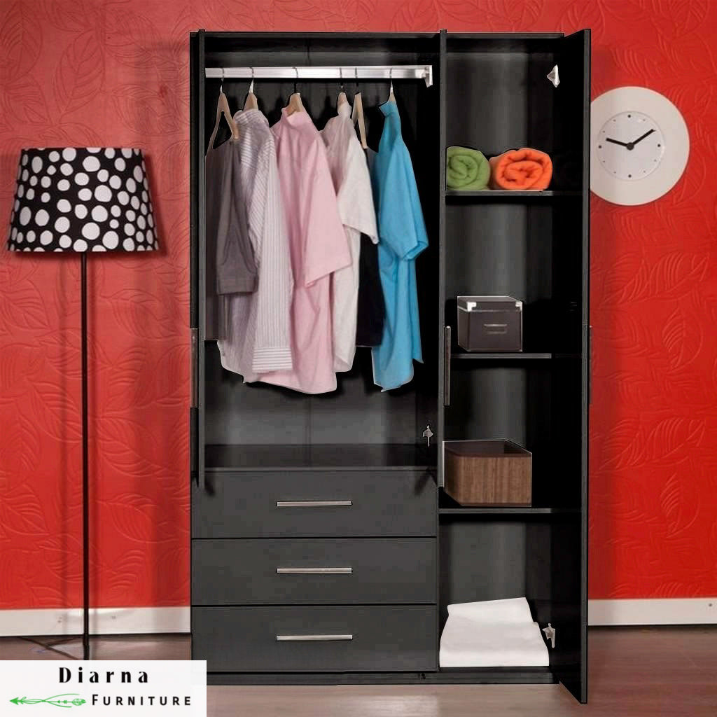 دولاب 105 سم - اسود