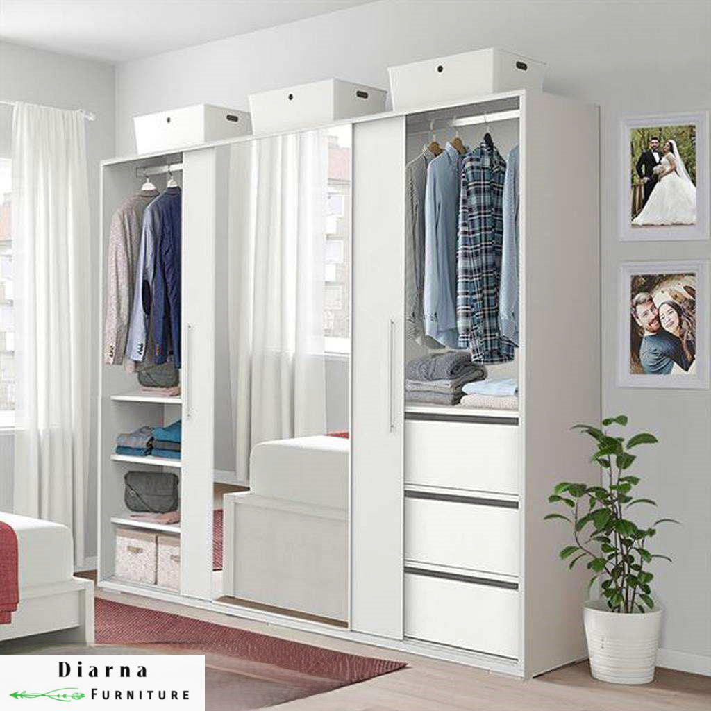 دولاب 180 سم - ابيض