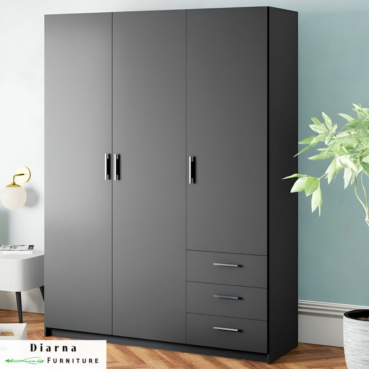 دولاب 140 سم - اسود