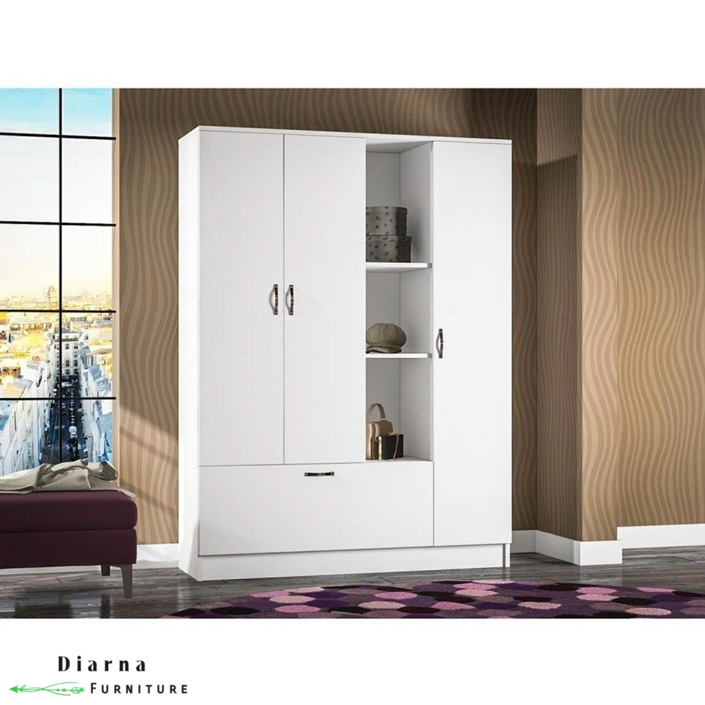 دولاب 135 سم - ابيض