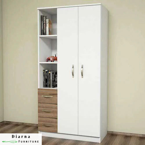 دولاب 100 سم - ابيض وبيج