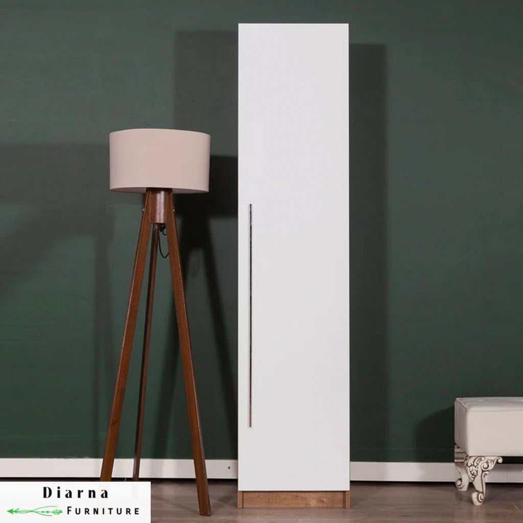 خزانة 57 سم - بيج وابيض